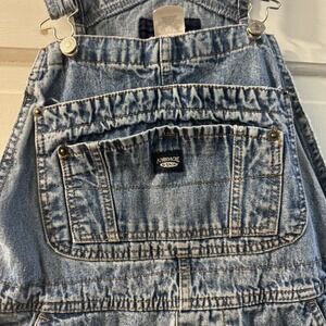 Jordache Overalls Denim Cargo Pockets Women's Size Medium Bib Vintage 1990s Jean